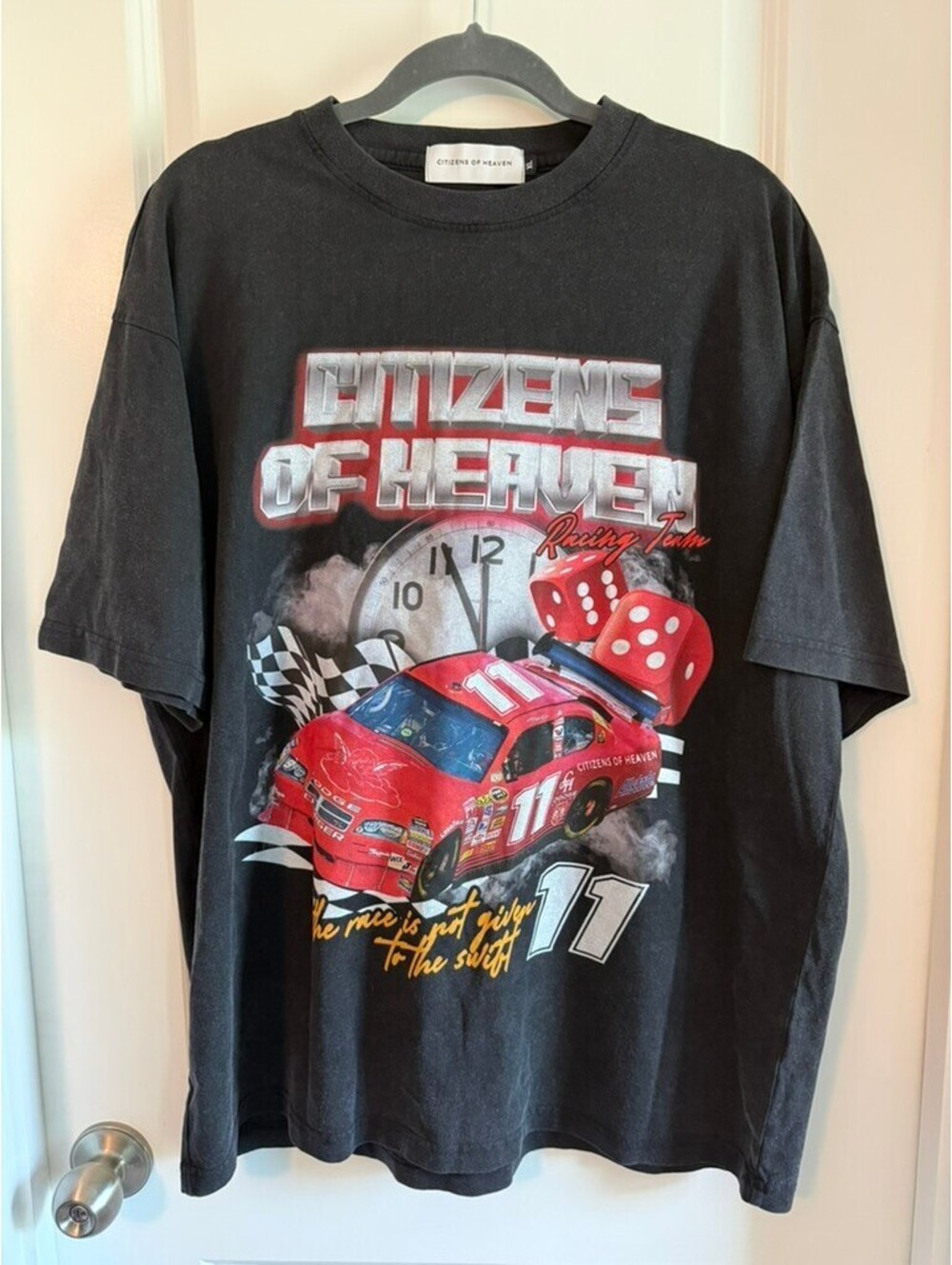 Citizens of Heaven Graphic Racing T-Shirt | Vintage Style Streetwear Tee XL